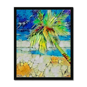 "Palm on Beach IV" Framed Print